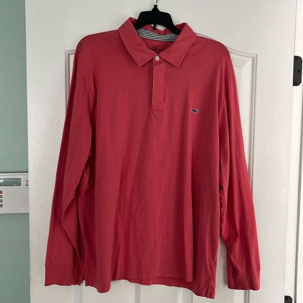 Vineyard vines, long sleeve polo size XL